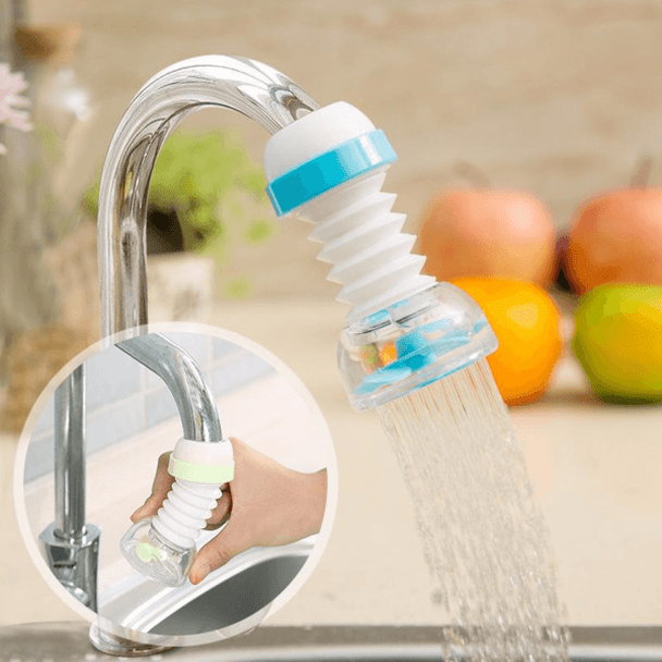 Kitchen Shower Splash Fan Faucet With Clip Water-saving Filter tap nozzle extended Each - With Box ( Random Color )