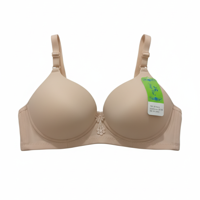Jersey Sequins Padded Bra – Stylish, Comfortable & Lightweight Everyday Wear | Sizes 36 38 40, Cups A B C (Random Color)