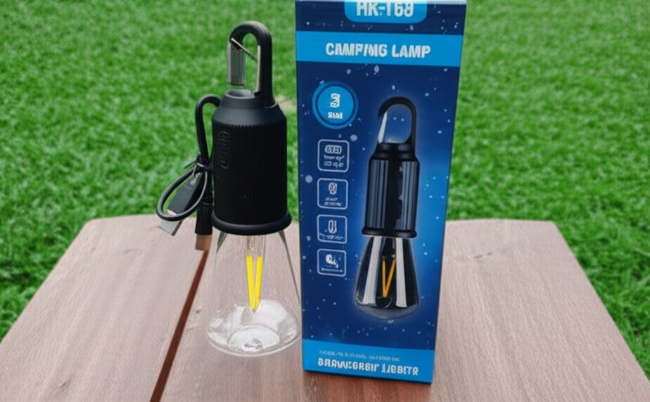 Camping Rechargeable LED Bulb with Type-C Charging Cable | Portable Hanging Light for Outdoor Adventures, Hiking, Emergency & Tent Lighting | Long-Lasting Battery, Bright Illumination & Compact Design
