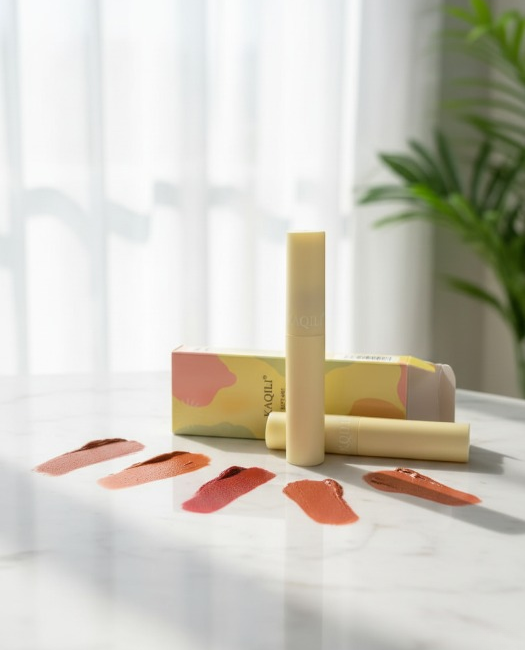 Kaqili Soft Mist Lipgloss – Velour Air Lip Glaze, Lightweight Matte Finish, Long-Lasting Hydration & Smooth Texture – Shades 1, 2, 3, 4