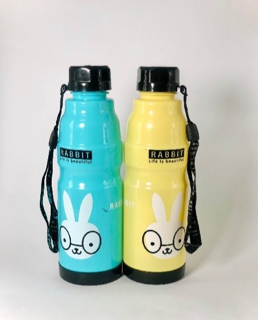 Commando Water Bottle – 500ml Leakproof BPA-Free Sports & Travel Bottle (Random Color & Design)