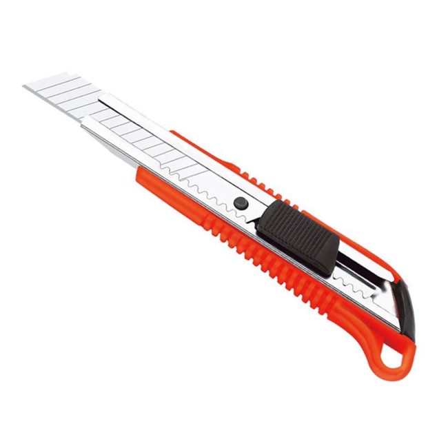Heavy-Duty Paper Cutter Knife – 100 x 18 mm Precision Blade for Office, School & Craft Use - (Random Color)